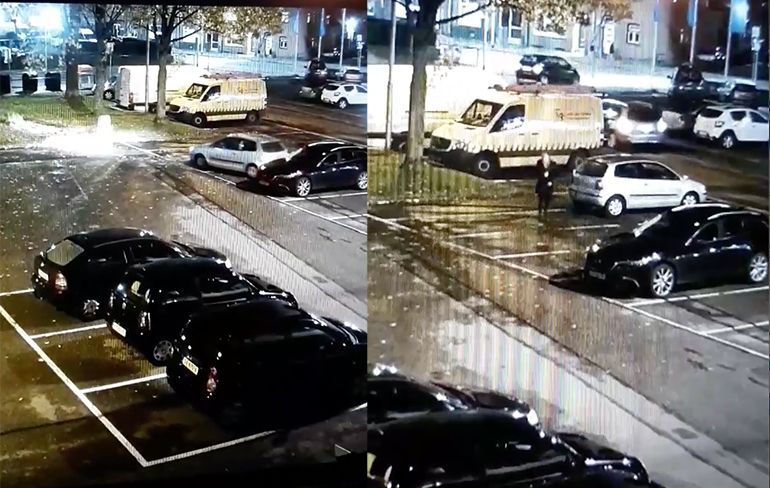Vrouw in Kerkrade ramt auto en rijdt weg alsof er niets aan de hand is