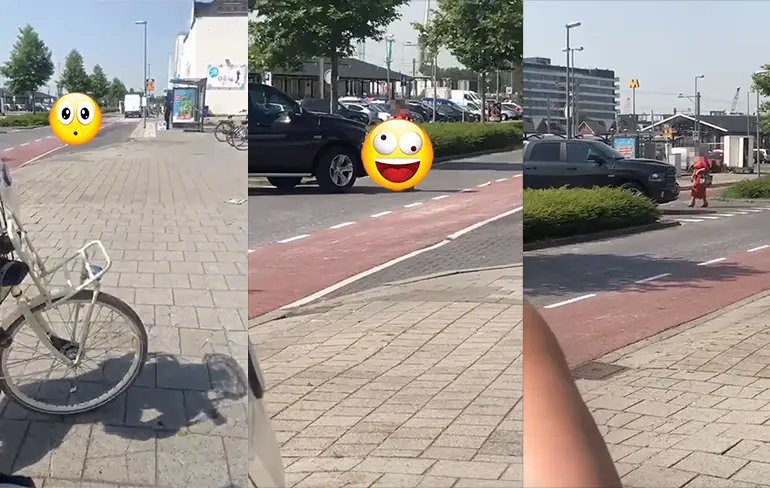 Vrouw in Vlaardingen klein beetje bevangen door de warmte