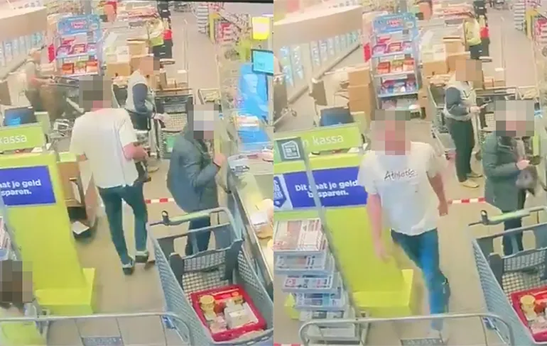 Vrouw krijgt zak potgrond tegen haar hoofd na duidelijk maken afstand houden