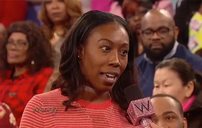 Vrouw moet wat bekennen in talkshow van Wendy Williams