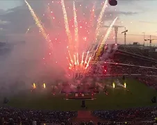 Vuurwerk openingsceremonie Gothia Cup 2014