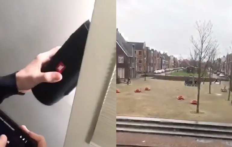 Vuurwerkboefjes gigantisch te grazen genomen met sirene van politie