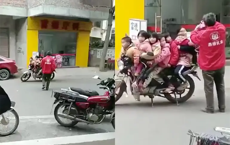 Waarom een bus kopen als het ook allemaal op de motor past?