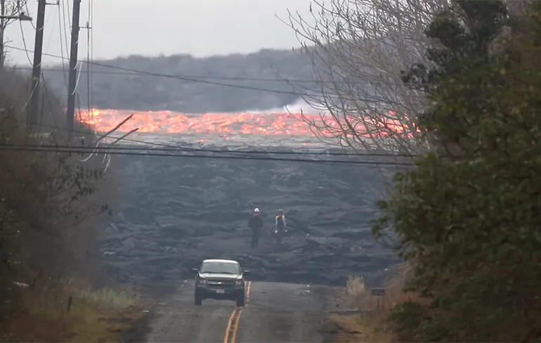Wat je waarschijnlijk niet wist: Lava kan heel snel stromen