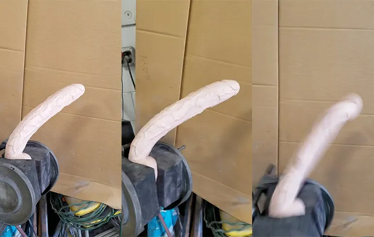 Weleens een dildo in een verfschudder gezien?