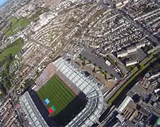 Weleens een landing gemaakt in een stadion?