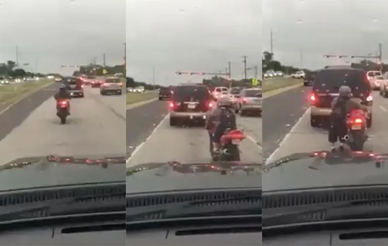 Weleens een midget op een motor gezien?