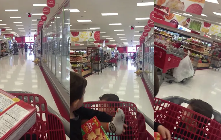 Winkelende mensen in Target getrakteerd op porno via intercom