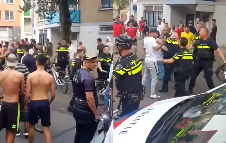 Wolla, gezellig in de wijk. Politie kwam ook nog even kijken!