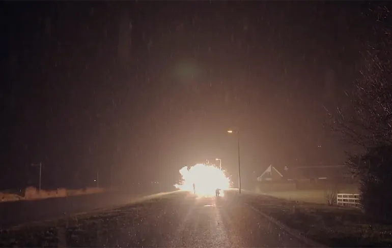 Wow! Een 8 Inch Shell op de grond ziet er mooi uit!