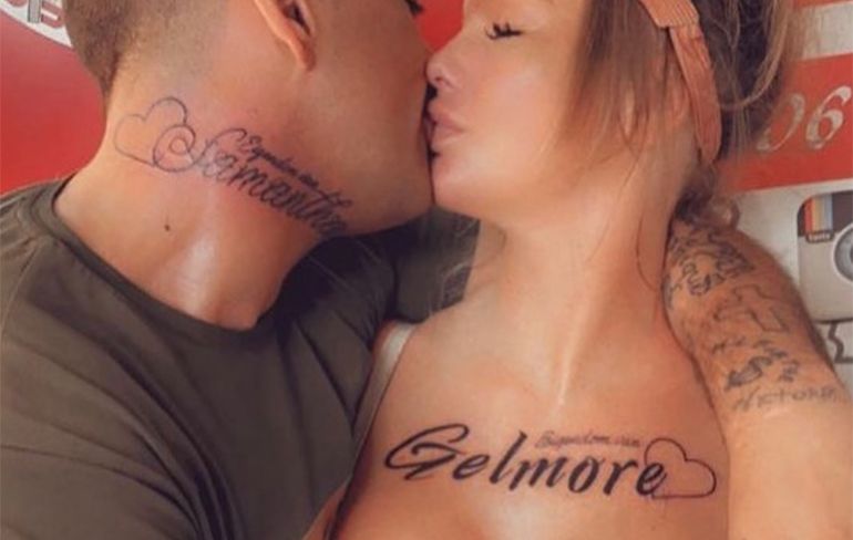 Wow, Samantha de Jong aka Barbie heeft al subtiele tattoo van nieuwe vriend