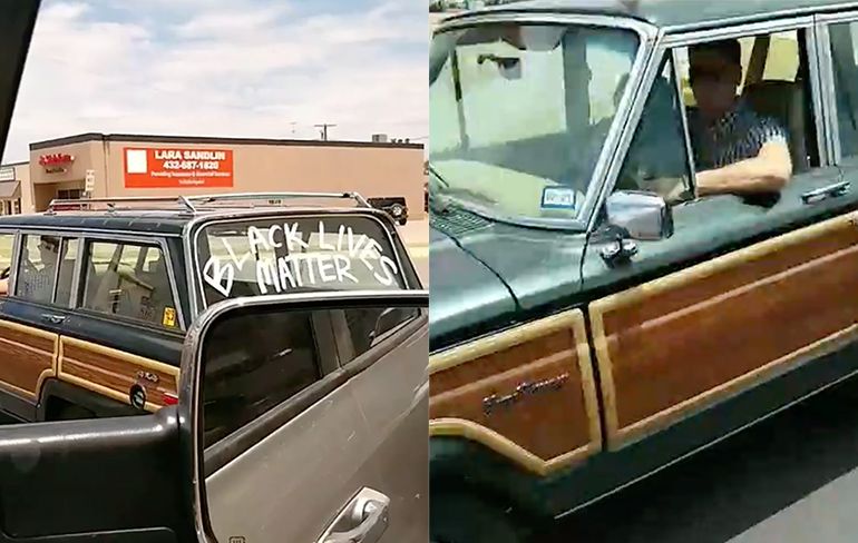 Zo kun je echt niet doen tegen mensen met een BLM sticker op de auto