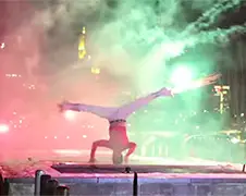 Zo kun je natuurlijk ook stunten met vuurwerk!