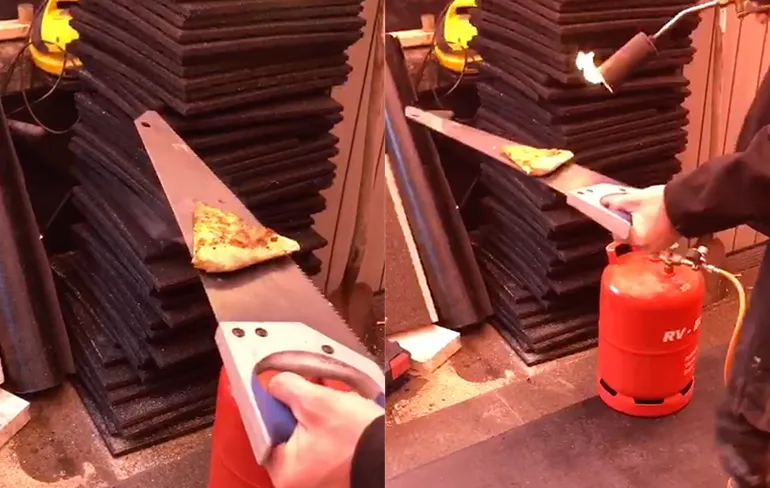 Zo kun je ook een koude pizza weer opwarmen