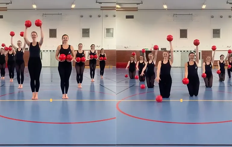 Zweedse dames zijn echt heel erg goed met ballen