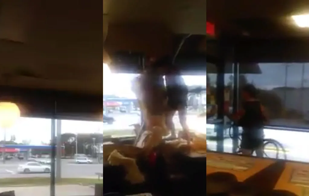 Inbreker lazert in zijn onderbroek door plafond van Waffle House