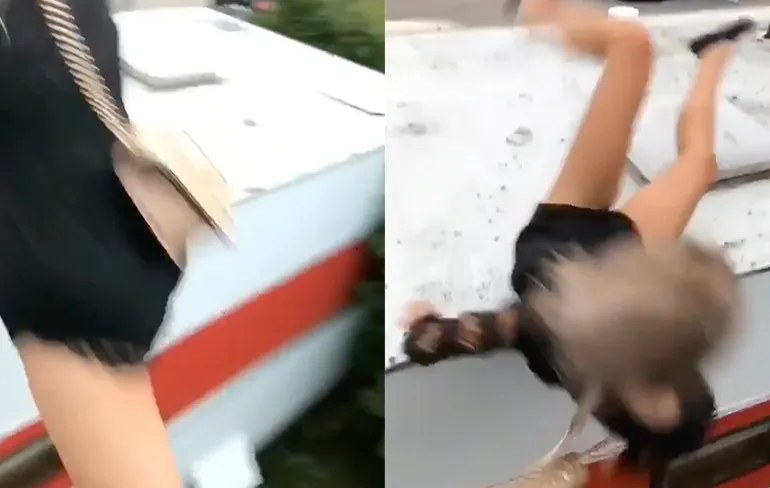 Grietje dacht ook even de Steve-O uit te kunnen hangen