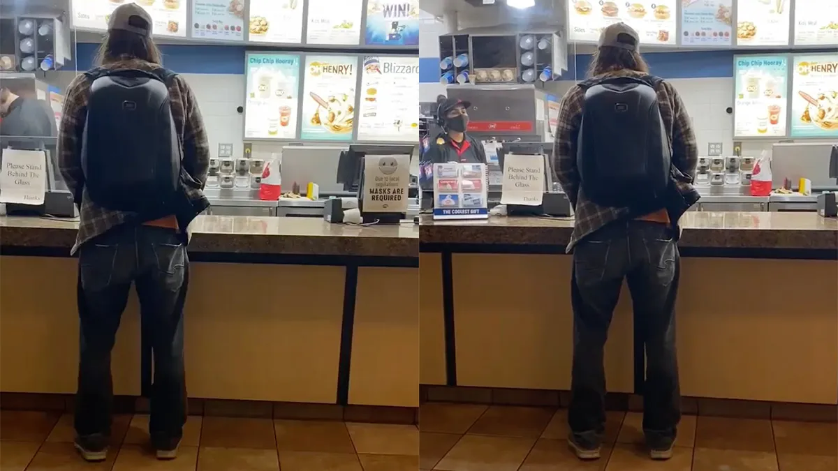 Man in Canada wil geen mondkapje dragen, urineert in fast food restaurant