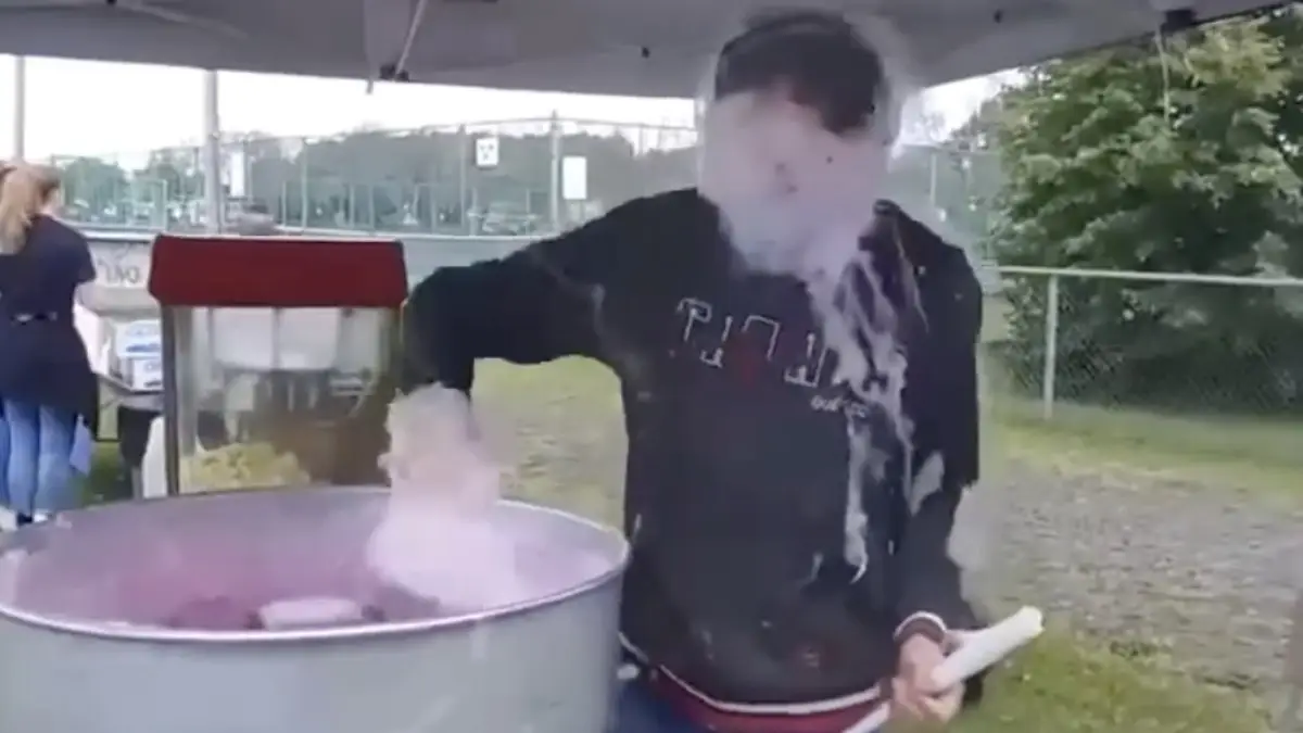 Vrijwilliger op de suikerspinnen had geen top dag