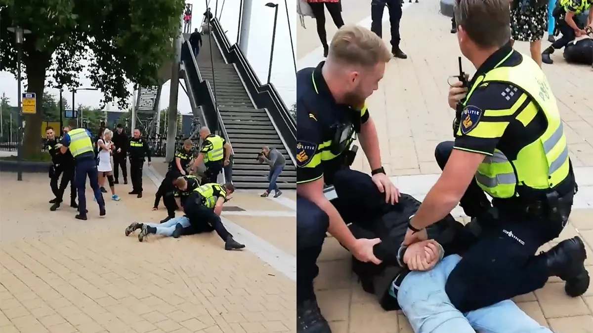 Het werd erg gezellig in Steenwijk toen politie betogers vroeg naar papieren