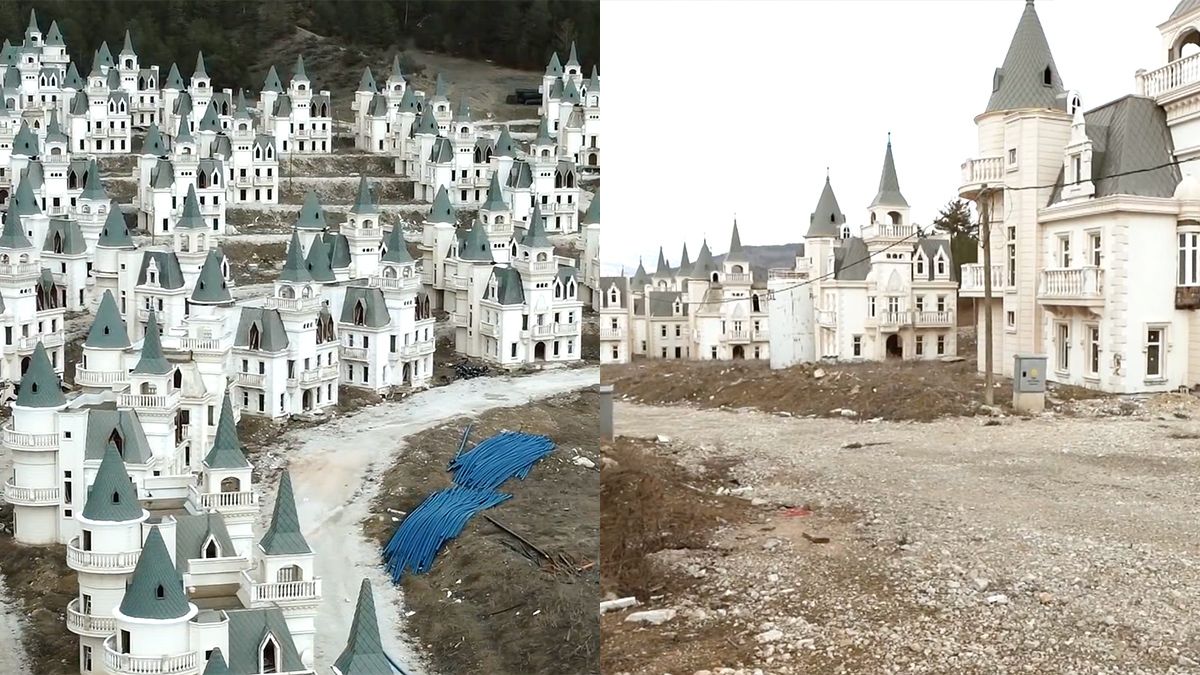 Kijkje in het sprookjesachtige spookdorp met Disney-kasteeltjes in Turkije