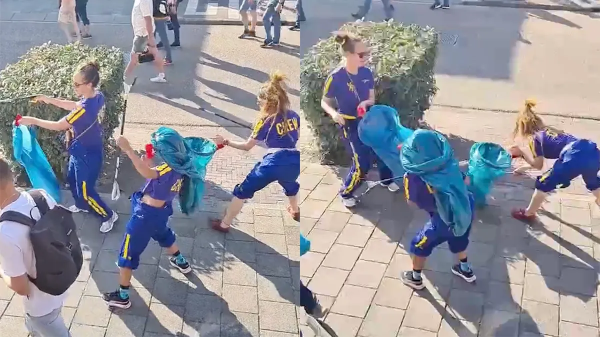 Schoonmaak crew zorgt ook voor perfect sfeertje in Zandvoort