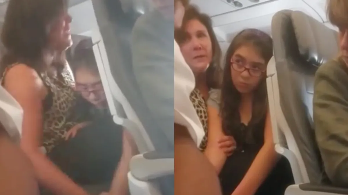 Grietje mag tijdens vliegen niet op haar telefoon en gaat volledig over de rooie