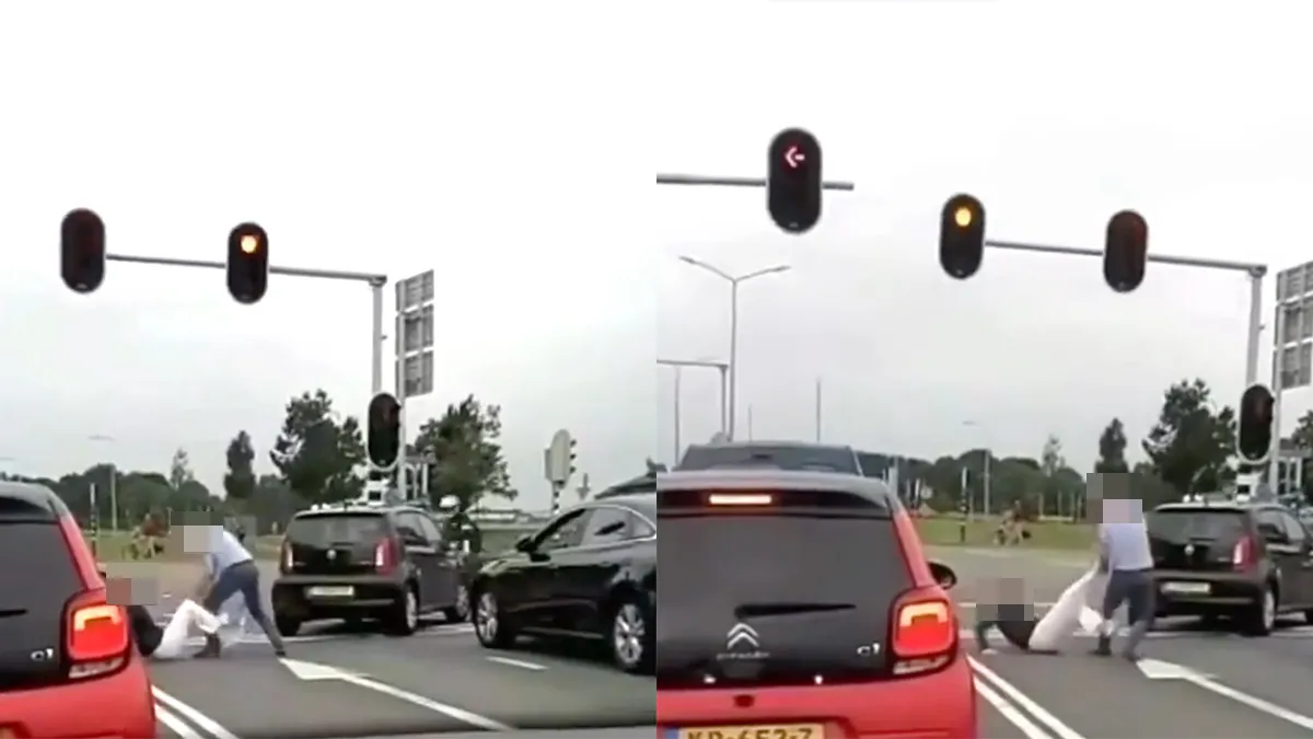 Af en toe tref je toch echt Russische taferelen aan in het Nederlandse verkeer
