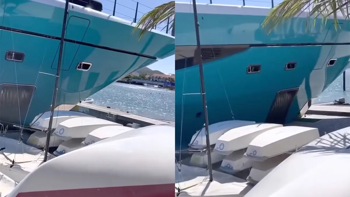 Foutje in software zorgt ervoor dat jacht niet zo lekker aanmeert