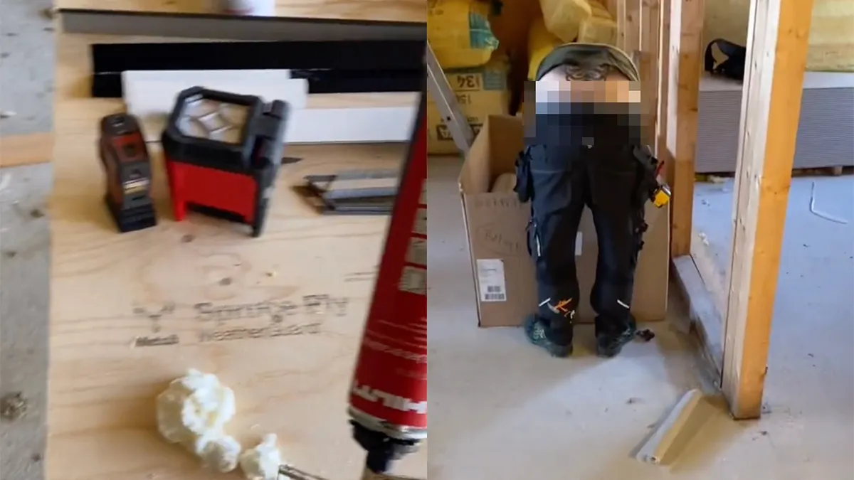 Je kunt echt bouwvakkersdecolleté van collega niet opvullen met purschuim