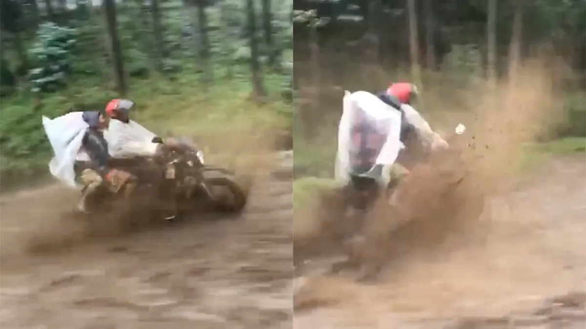 Motorrijder moet ergens zijn en kan geen overstroming gebruiken