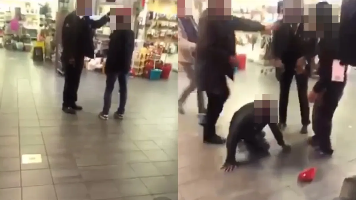 Nooit een beveiliger van de Aldi op de Kruiskade in Rotterdam aanraken