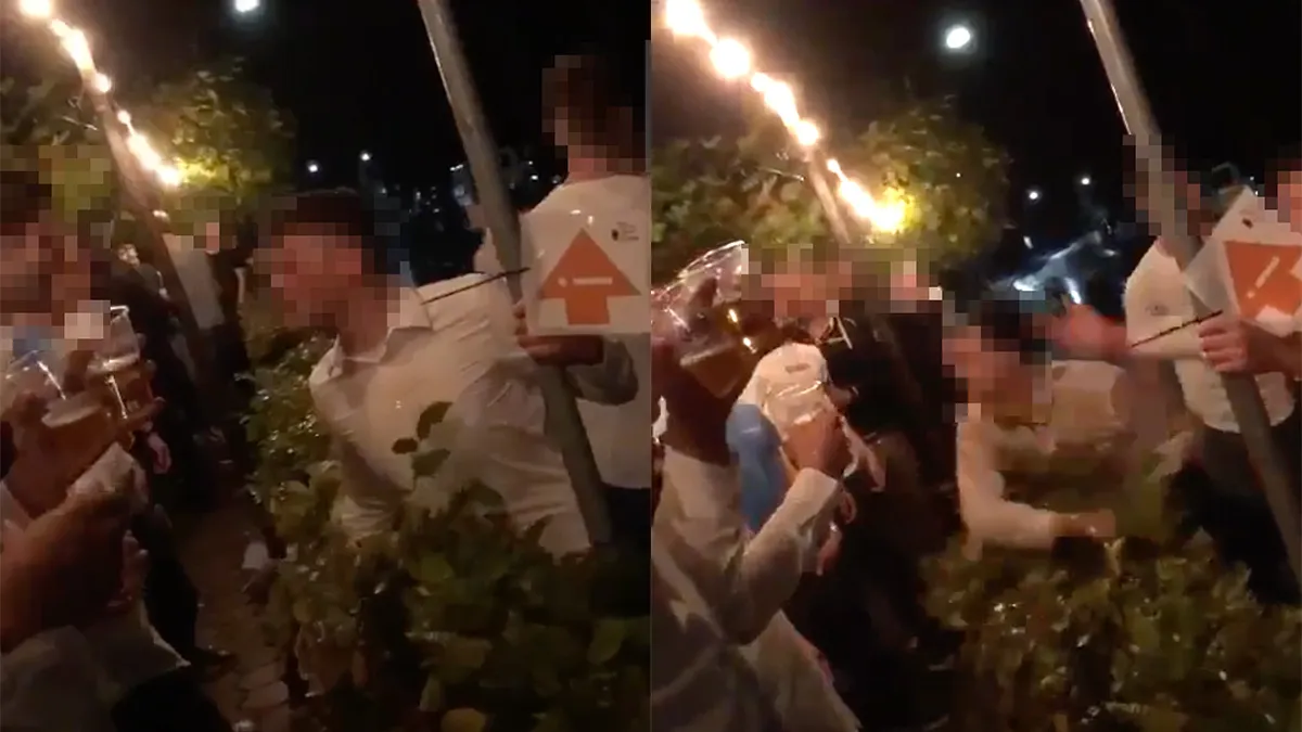 Ondertussen ergens in Twente: Witte blousjes bende gaat liever knokken