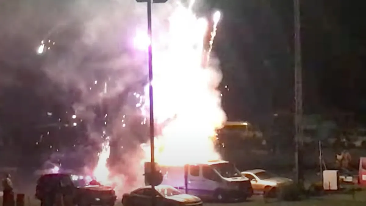 Vuurwerkongeluk geeft wel een gaaf effect