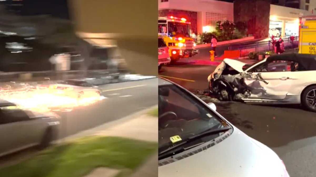 Meer beelden van man die 17 auto’s ramde in Honolulu