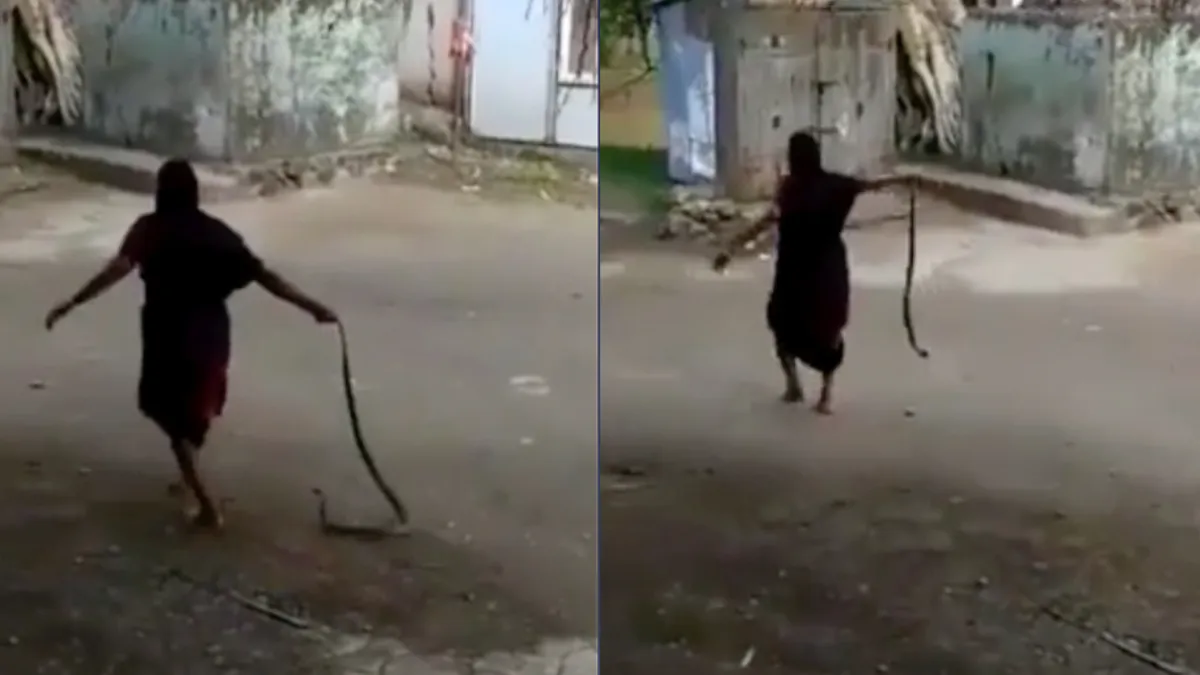 Oma duldt geen cobra in haar dorp