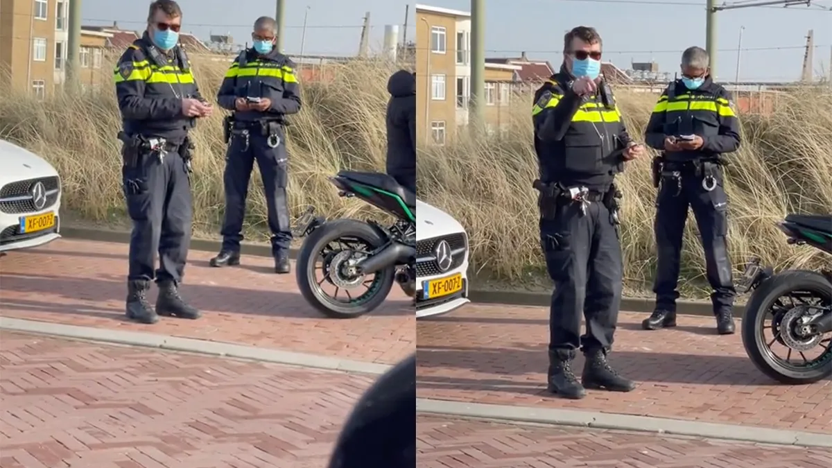 Agenten krijgen leuk muziekje te horen als ze lid van motorclub staande houden