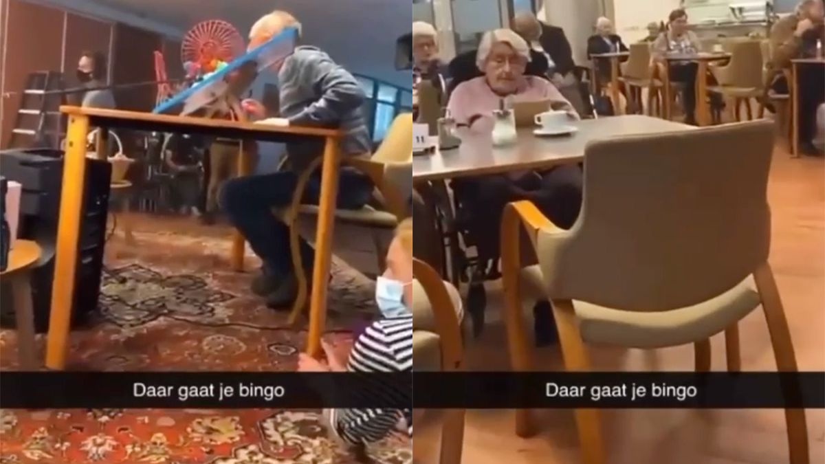 Ondertussen in het bejaardenhuis: Daar gaat je Bingo!