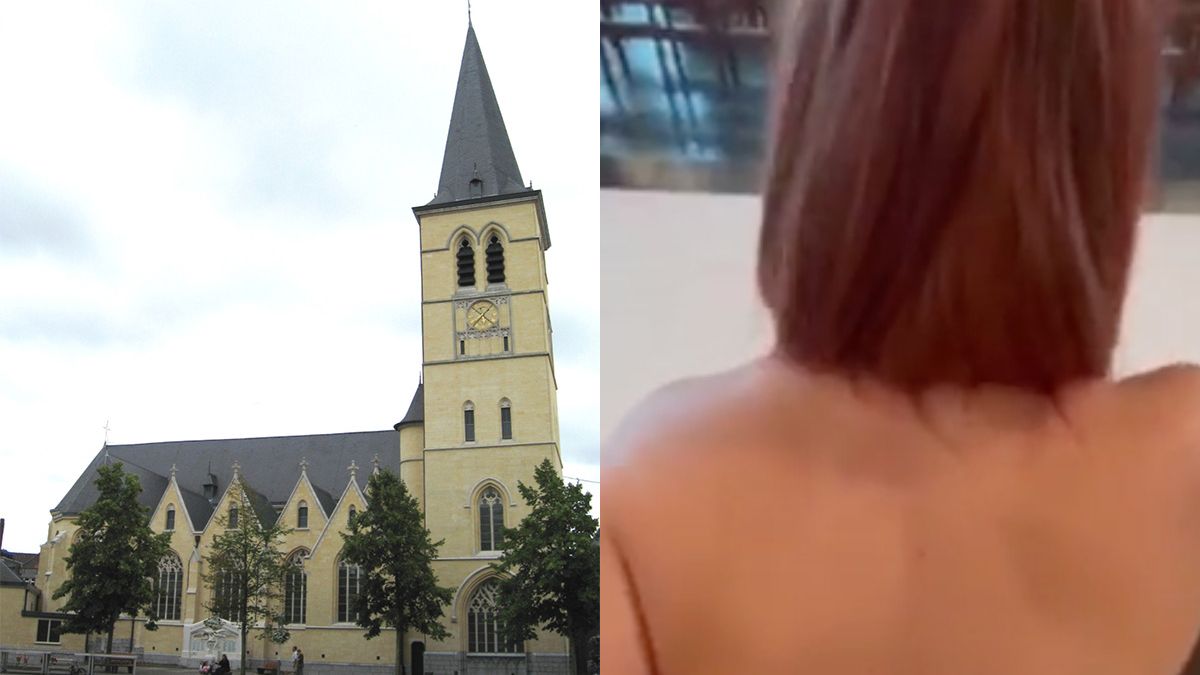 Ophef in Belgie over seksfilmpje dat is opgenomen in de kerk van Bree