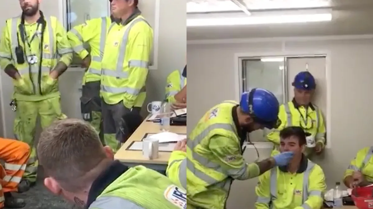 Stagiaire wordt wijsgemaakt dat hij drugstest krijgt met tampon in zijn mond