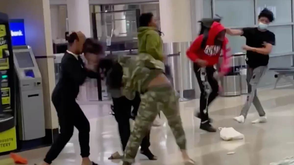 Lekker knokken op de luchthaven van Minneapolis