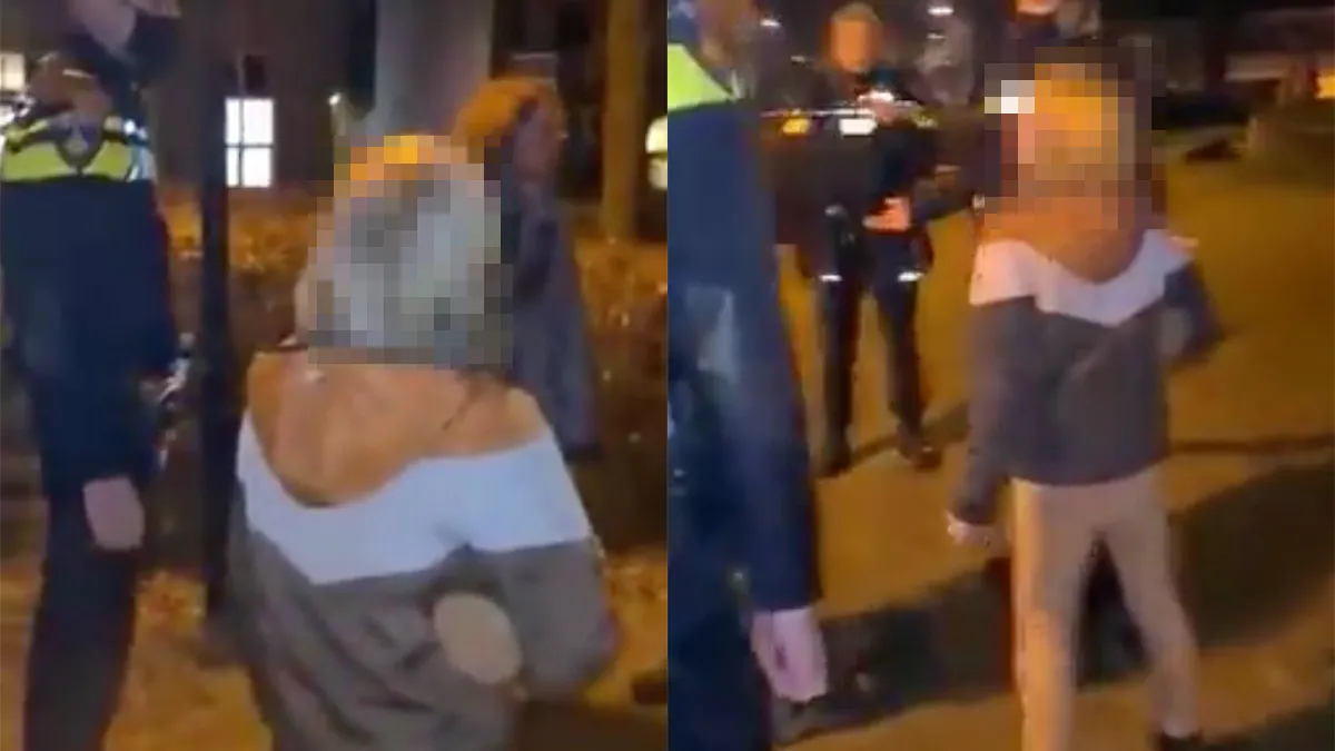 Beelden gaan rond van moeder die voor ogen eigen kind wordt opgepakt door politie