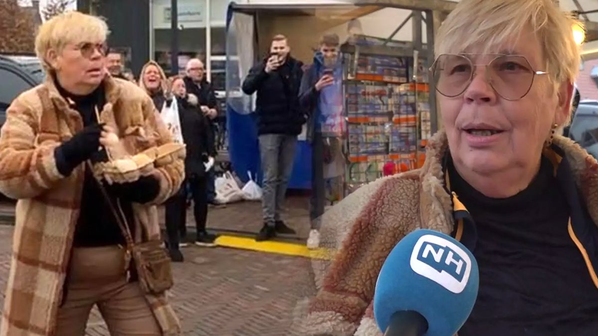 Ingrid uit Volendam ging helemaal los met eieren gooien naar anti-Zwarte Piet-demonstranten