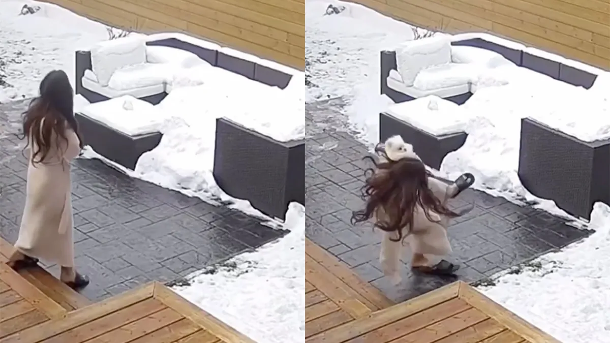 Kijk je een beetje uit met gladheid, want anders ga je onguur hard onderuit