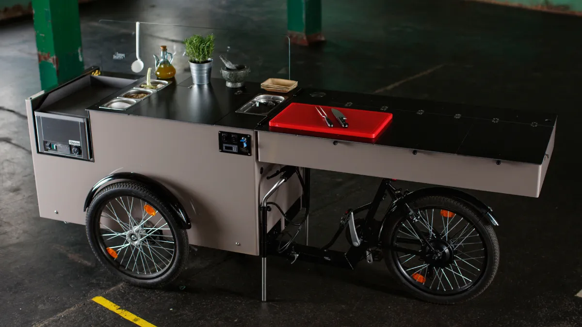 Bar of klein restaurant waar je mee kunt fietsen