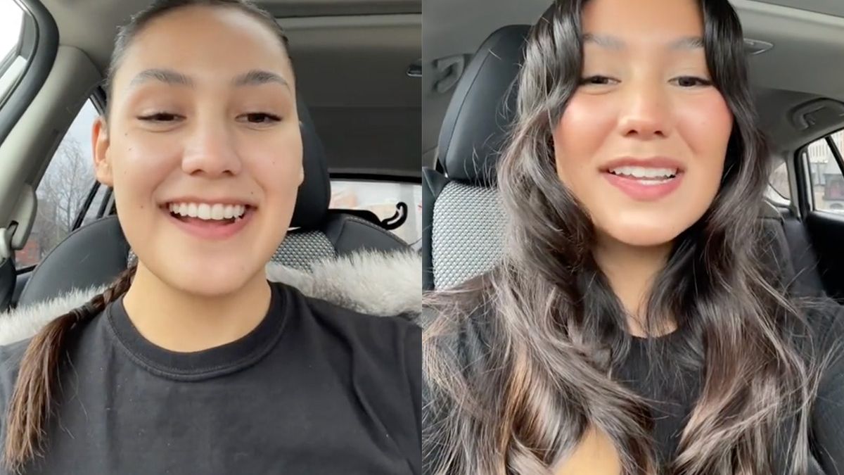 Meisje laat traditionele Inuit tattoo op haar gezicht zetten