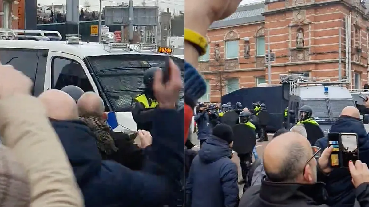 Mobiele Eenheid heeft Museumplein schoongeveegd van verboden coronademonstratie