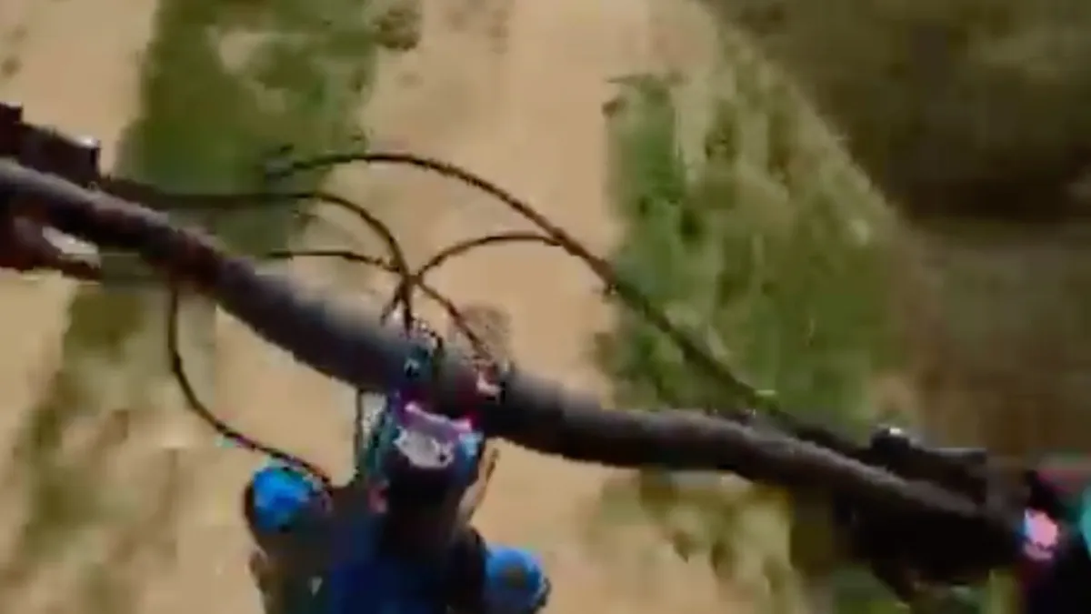 Downhill mountainbikers moeten nog even wat aan de voorrang-regels doen