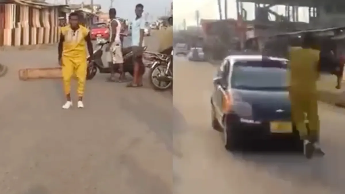 Ghanees blijkt minder goede stuntman dan gedacht