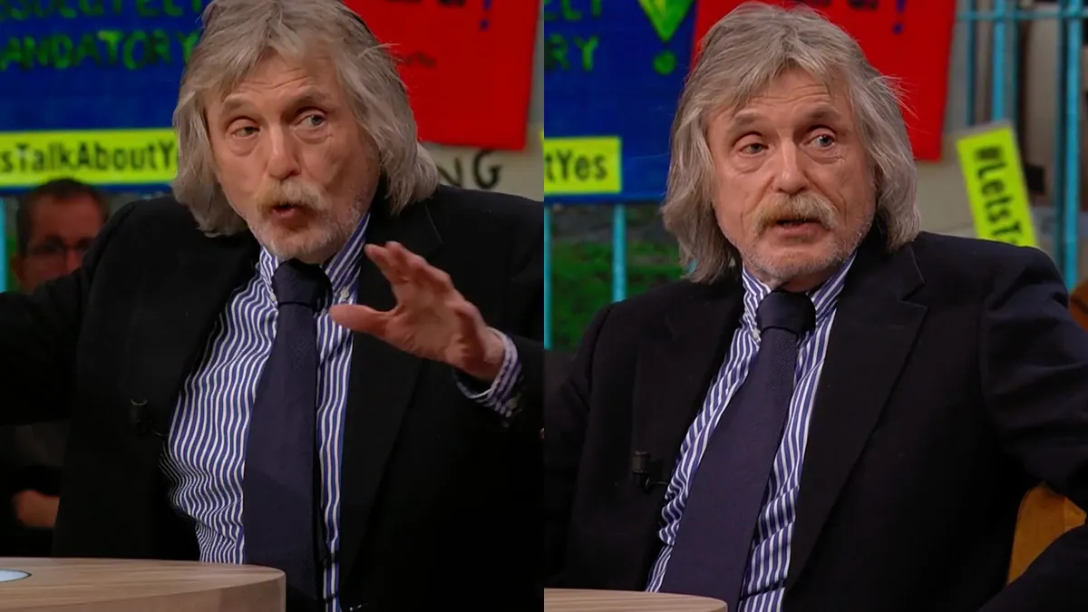 Johan Derksen maakt ruzie met Yves Gijrath in VI Vandaag: 'Onrealistisch gelul'
